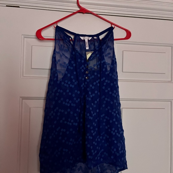 Anthropologie (Zoa) Royal Blue tank top. - Picture 2 of 4